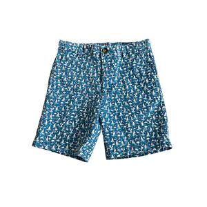 Vineyard Vines Boys Shorts Size 7 Blue Nautical Sailboat‎ Summer Casual Cotton